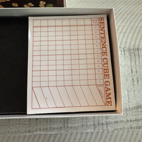 Vintage 1971 Scrabble Brand Sentence Cube Game (Mint) - Picture 5 of 10